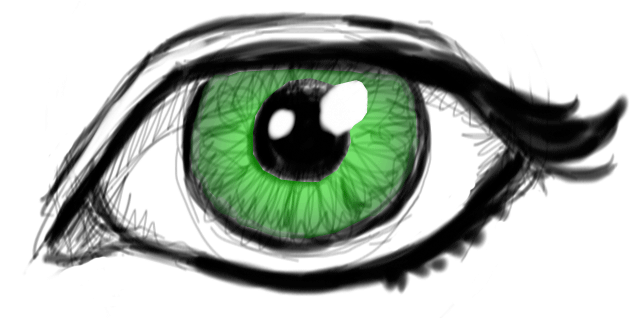 Як намалювати око