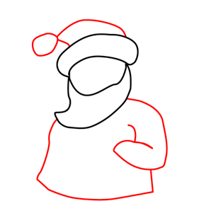 Малюємо Санта Клауса