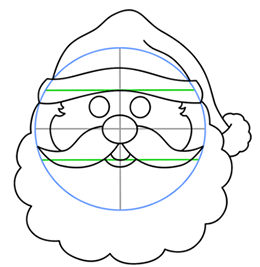 Малюємо голову Санта Клауса
