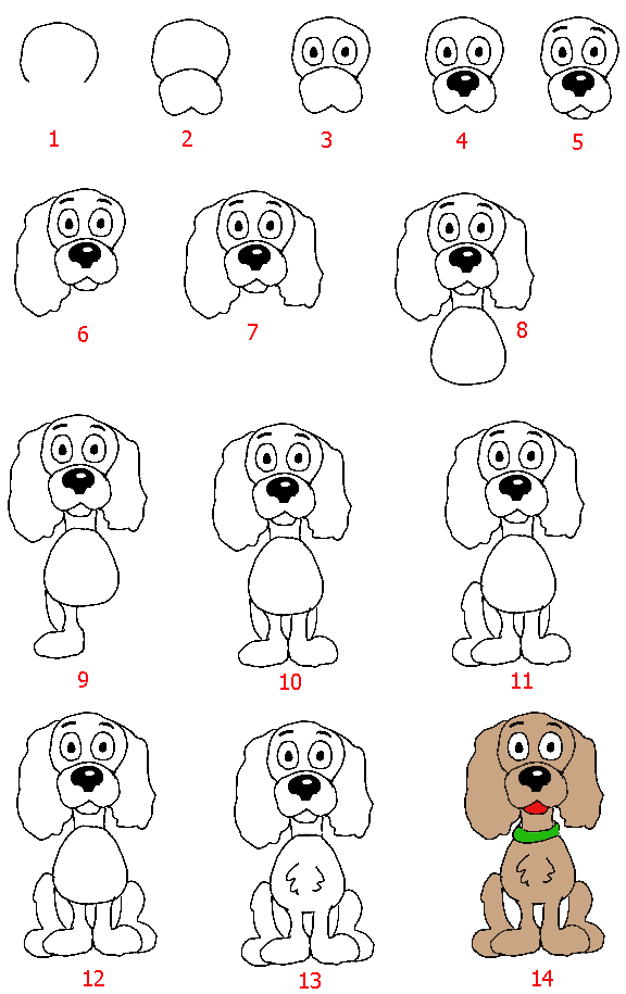Як намалювати собачку