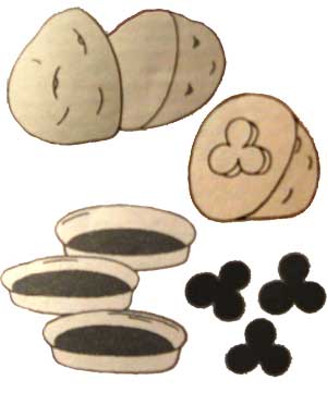 Штампики з картоплин