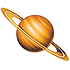 Планета Сатурн. Ілюстрація до теми - Тести з астрономії