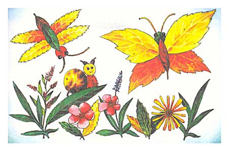 Метелики з осіннього листя