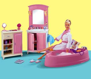 Меблевий гарнітур - спальня для ляльки Барбі