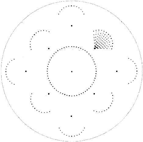 Нитяна графіка (ізонитка (зображення ниткою), нитковий дизайн) - графічне зображення, виконане нитками на будь-якому твердому підставі. Схема для свердління дисків 4
