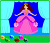 Розмальовка Принцеса в залі