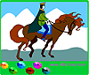Розмальовка Принц на коні