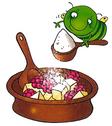 Приготування фруктового салату з дині і малини. Крок 2