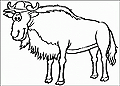 Розмальовки антилопи гну