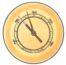 Атмосферний тиск вимірюють барометром.