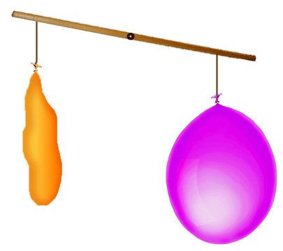 Досвід з кульками показує, що повітря має вагу