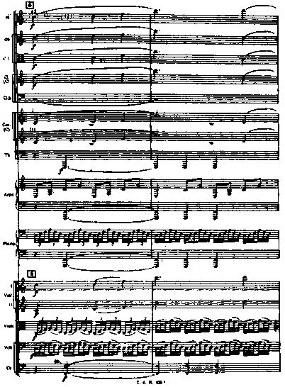 Сторінка партитури сьомої симфонії С. Прокоф'єва
