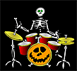 Скелет-барабанщик