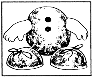 Чук і Гек з горіхових скорлупок: робимо тулуб і ноги