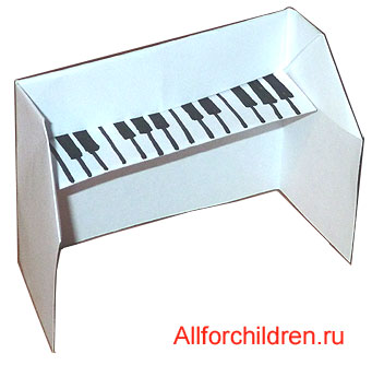 Орігамі піаніно