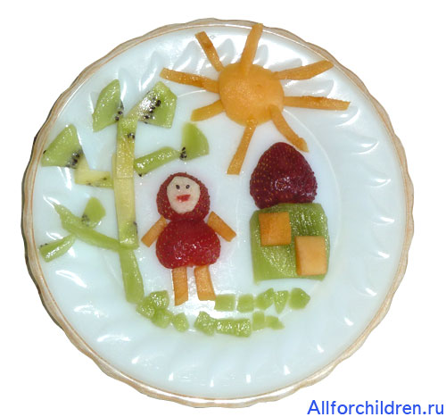 Фруктовий десерт - картина з ягід і фруктів