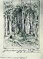 Ліс з сидячою фігурою. 1880-е
