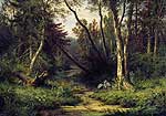 Лісовий пейзаж з чаплями. 1870
