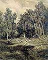 Пейзаж з гуртом овець. 1870-е