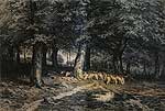Стадо овець в лісі. 1865