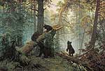 Ранок у сосновому лісі. 1889