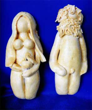 Адам і Єва з солоного тіста