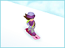 Онлайн гра дівчинка на сноуборді