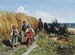 Кившнко Олексій Данилович (1851-1895). Жнитво (Діти, що несуть у поле обід жницам). 1878