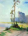 Олексій Кіндратович Саврасов (1830-1897). Літній пейзаж. Сосни. 1880-е