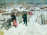 Колесніков С. Ф. Зима. Околиця. 1907