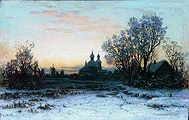 Кондратенко Р. П. Зимовий пейзаж з церквою. 1880-е