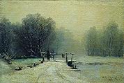 Мещерський А. В. Зимовий пейзаж з містком. 1885